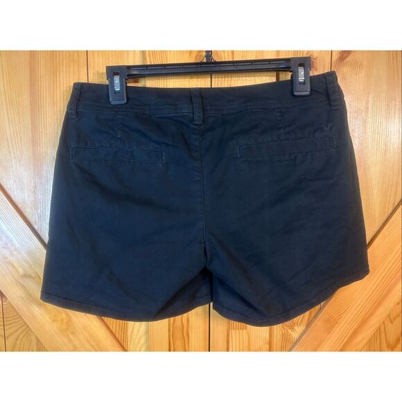 American Eagle Outfitters black Chinos stretch midi size 6 (5795) - Picture 2 of 5